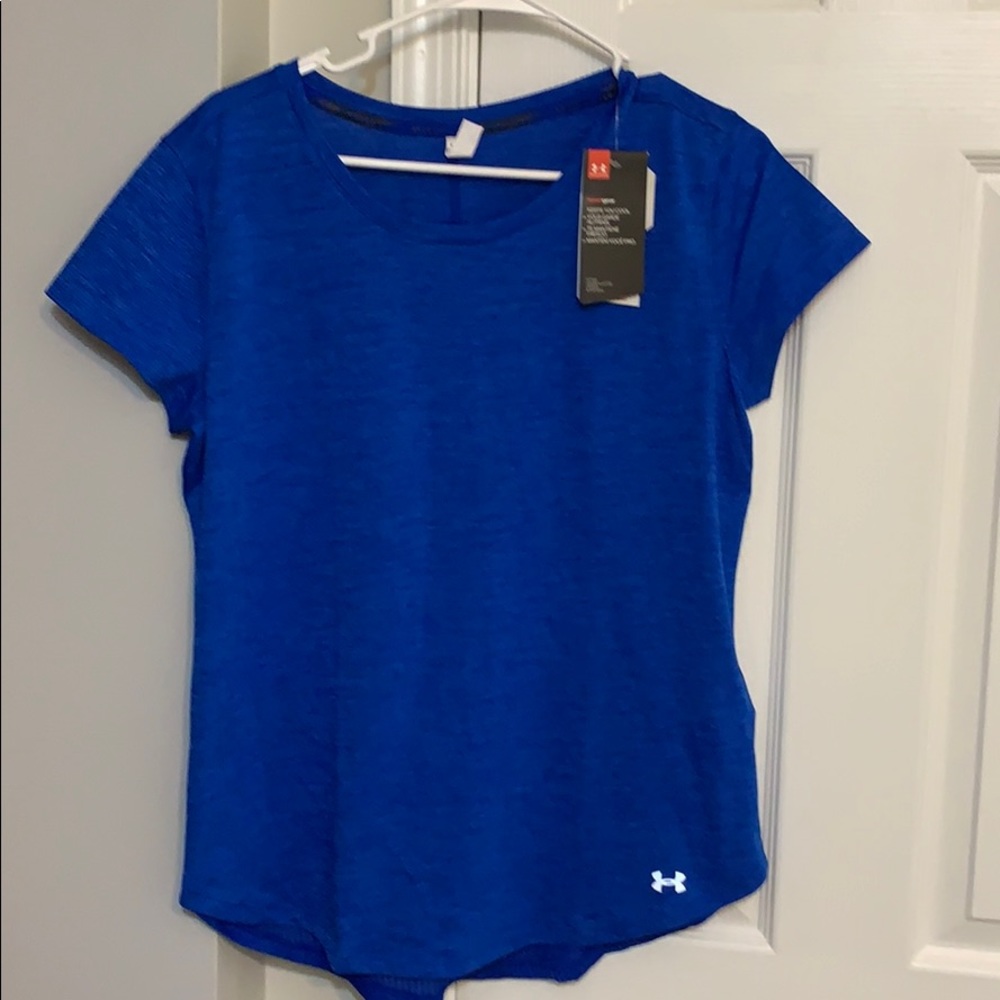 Blue Under Armour Heat Gear large NWT